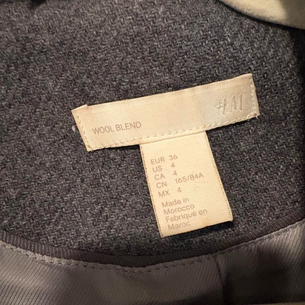 Wool Grey Double Breasted Winter Oversized Coat W… - image 3